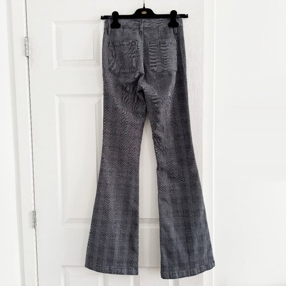 Frame "Le Bardot" Pants in Blk/White Check, size 25 - Picture 7 of 7